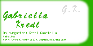 gabriella kredl business card